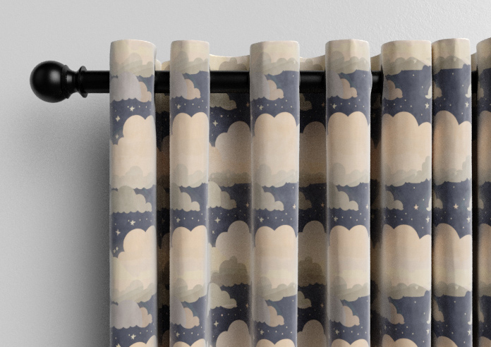 Cloudy Cosmos, Twinkle Grey - Made to Measure Curtains - Image 12